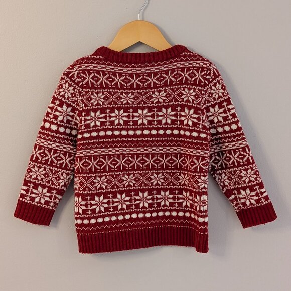 2/$20 💚 H&M Fair Isle Holiday Sweater | 3-4Y - Picture 2 of 7